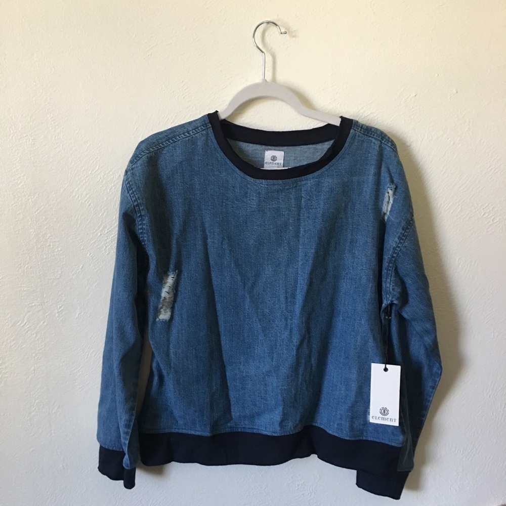 Element denim sweater